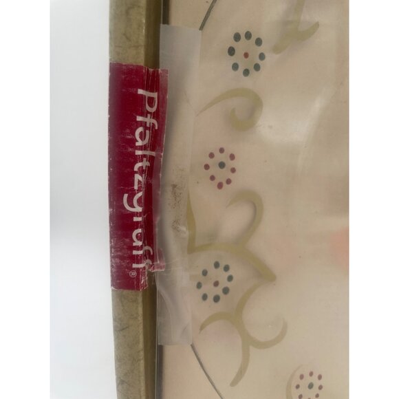 Pfaltzgraff Holiday Gold Round Platter 12" Handpainted Etched Christmas Tree Des - Picture 2 of 6